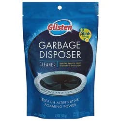 Glisten Disposer Care Foaming Cleaner Disposer & Drain Plus Bleach Alternative Lemon - 4 Count
