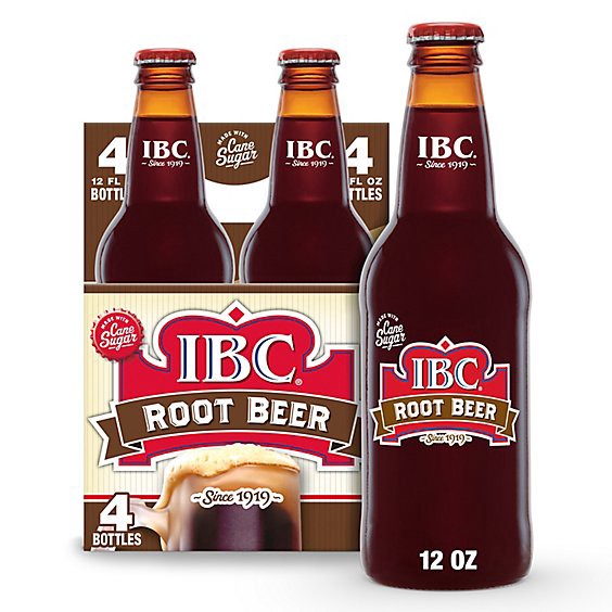 slide 1 of 9, Ibc Made With Sugar Root Beer Soda Bottle - 4-12 Fl. Oz., 4 ct; 12 fl oz