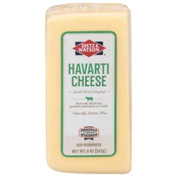 Dietz & Watson Originals Danish Havarti Cheese Block 8 Oz