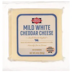 Dietz & Watson Originals Mild White Cheddar Cheese Block 8 Oz