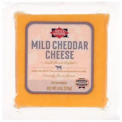 Dietz & Watson Originals Mild Yellow Cheddar Cheese Block 8 Oz