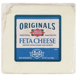 Dietz & Watson Originals Feta Cheese Block 7 Oz