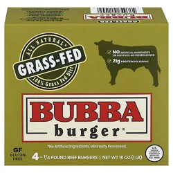 Bubba Burger Grass Fed - 1 Lb