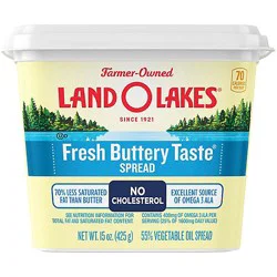 Land O Lakes Fresh Buttery Taste Spread Tub - 15 Oz