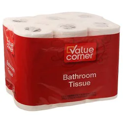 Value Corner Bathroom Tissue 2-Ply - 12 Count
