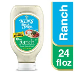 Kens Steak House Dressing Topping & Spread Ranch Squeeze Bottle - 24 Fl. Oz.