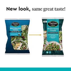 Taylor Farms Mediterranean Crunch Chopped Salad Kit Bag - 11 Oz