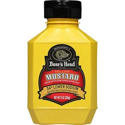 Boars Head Mustard Yellow Low Sodium - 9 Oz