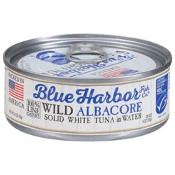 Blue Harbor Fish Co. Tuna Wild Albacore Solid White In Water With A Touch Of Sea Salt - 4.6 Oz
