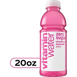 Vitaminwater Zero Water Beverage Nutrient Enhanced Shine Strawberry Lemonade - 20 Fl. Oz.