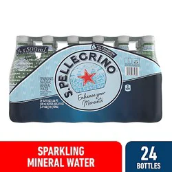 S. Pellegrino Sparkling Natural Mineral Water, Plastic Bottles - 24-16.9 Fl. Oz.