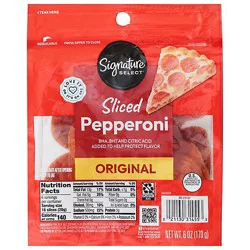 Signature Select Sliced Original Pepperoni - 6 Oz