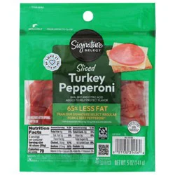 Signature Select Sliced Turkey Pepperoni - 5 Oz
