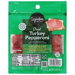 Signature Select Sliced Turkey Pepperoni - 5 Oz