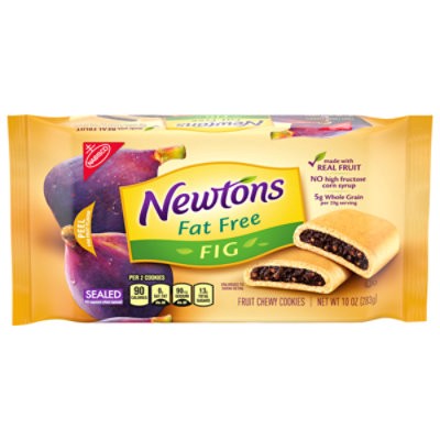 slide 1 of 3, Newtons Fat Free Soft & Fruit Chewy Fig Cookies - 10 Oz, 10 oz