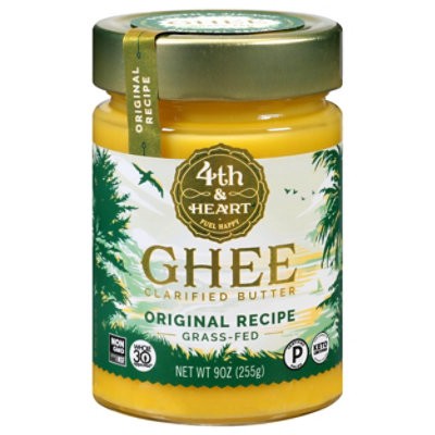 slide 1 of 1, 4th & Heart Ghee Butter Original Recipe - 9 Oz, 9 oz