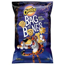 Cheetos Snacks Cheese Flavored Bag Of Bones White Cheddar - 7.5 Oz