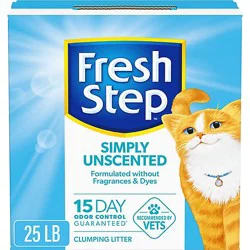 Fresh Step Simply Unscented Clumping Cat Litter - 25 Lbs