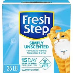 Fresh Step Simply Unscented Clumping Cat Litter - 25 Lbs