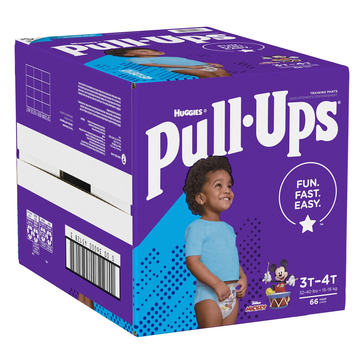 slide 2 of 8, Pull-Ups Boys' Learning Designs Training Pants, 3T-4T, 66 ct