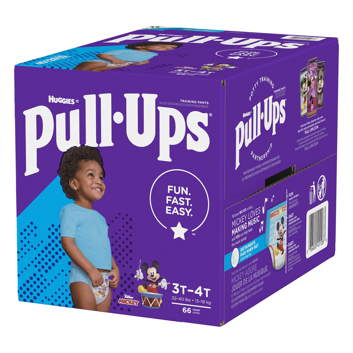 slide 3 of 8, Pull-Ups Boys' Learning Designs Training Pants, 3T-4T, 66 ct