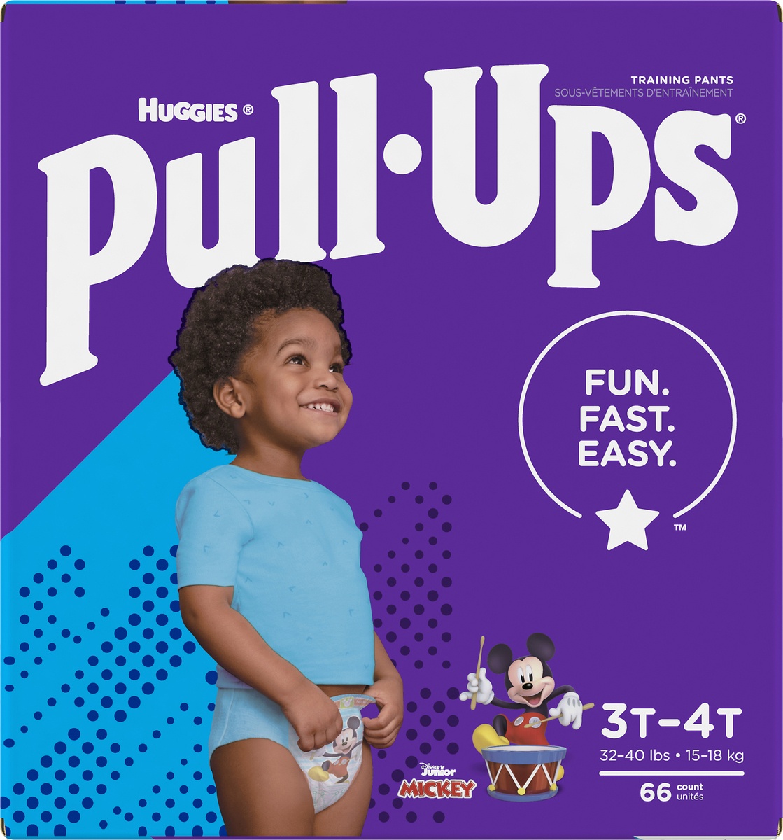 slide 7 of 8, Pull-Ups Boys' Learning Designs Training Pants, 3T-4T, 66 ct