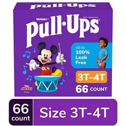 Pull-Ups Potty Training Underwear For Boys Size 3t To 4t - 66 Count