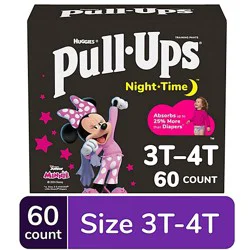 Pull-Ups Girls' Night-Time 3t-4t Potty Training Pants - 60 Count