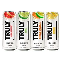 Truly Hard Seltzer Spiked And Sparkling Water Citrus Variety 5% Abv Slim Cans - 12-12 Fl. Oz.