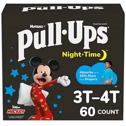 Pull-Ups Boys' Night-Time 3t-4t Potty Training Pants - 60 Count