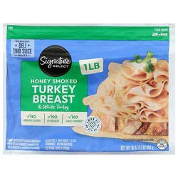 Signature Select Turkey Breast Honey Smoked - 16 Oz