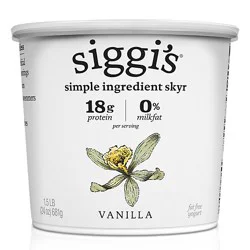 Siggi's Vanilla Icelandic Skyr Nonfat Yogurt - 24 Oz
