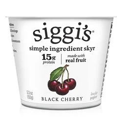 Siggi's Black Cherry 2% Icelandic Skyr Lowfat Yogurt - 5.3 Oz