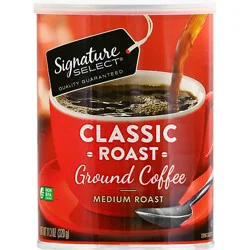 Signature Select Coffee Ground Medium Roast Classic Roast - 11.3 Oz