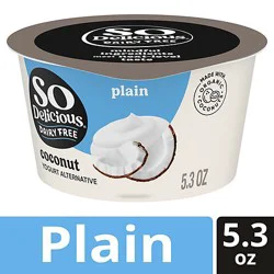 So Delicious Dairy Free Plain Coconut Milk Yogurt Cup - 5.3 Oz