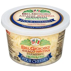 Belgioioso Freshly Shredded 4-Cheese Blend Cup - 5 Oz
