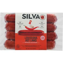 Silva All Natural Abf Hot Link Sausage - 12 Oz