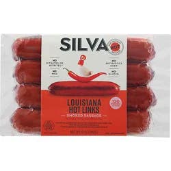 Silva All Natural Abf Hot Link Sausage - 12 Oz