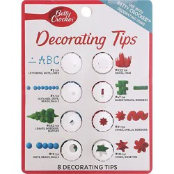 Betty Crocker Decorating Tips - 8 Count