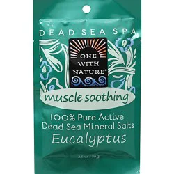 One With Nature Bath Salt Eucalyptus - 2.5 Oz