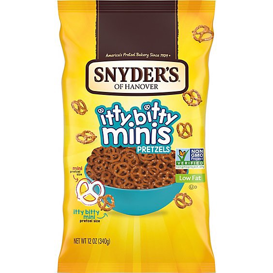 slide 1 of 10, Snyder's Of Hanover Itty Bitty Minis Pretzels - 12 Oz, 12 oz