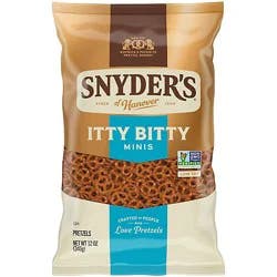 Snyder's Of Hanover Itty Bitty Minis Pretzels - 12 Oz