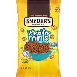Snyder's Of Hanover Itty Bitty Minis Pretzels - 12 Oz