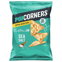 Popcorners Popped Corn Chips Crispy & Crunchy Salt Of The Earth - 7 Oz