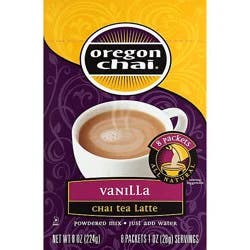 Oregon Chai Chai Tea Latte Powdered Mix Vanilla - 8-1 Oz