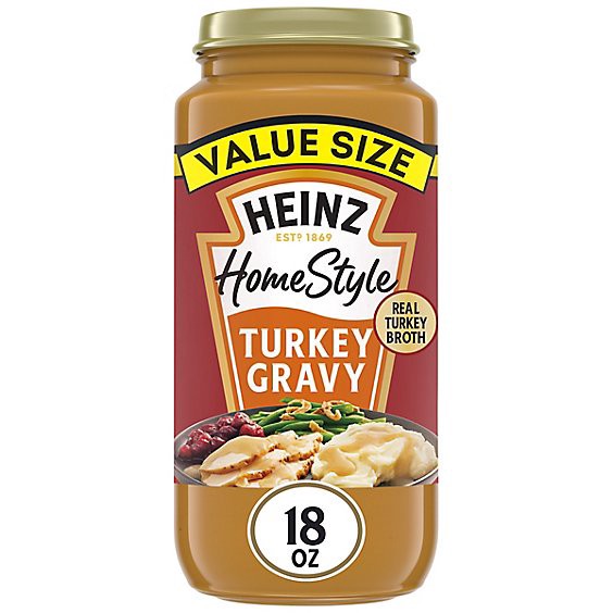 slide 1 of 12, Heinz Homestyle Turkey Gravy Value Size - 18 Oz, 18 oz