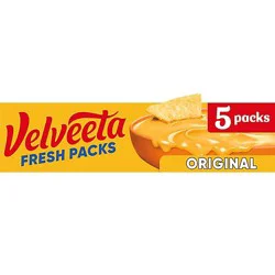 Velveeta Fresh Packs Original Pasteurized Recipe Cheese Product Blocks Pack - 5 Count