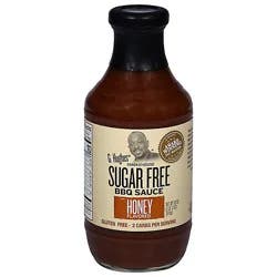 G Hughes Smokehouse Sauce Bbq Sugar Free Honey Flavored - 18 Oz