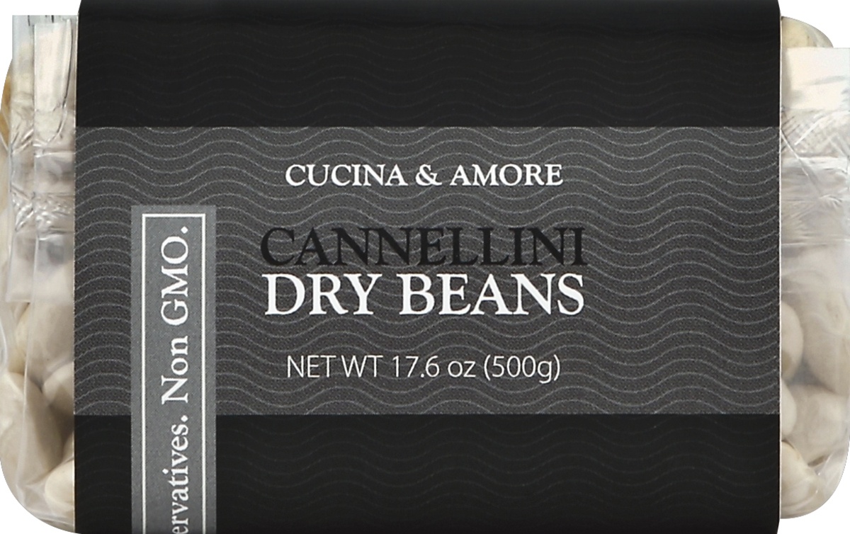 slide 2 of 4, Cucina & Amore Dry Cannellini Beans, 17.6 oz