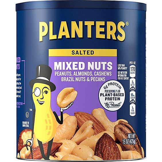 slide 1 of 1, Planters Mixed Nuts - 15 Oz, 15 oz